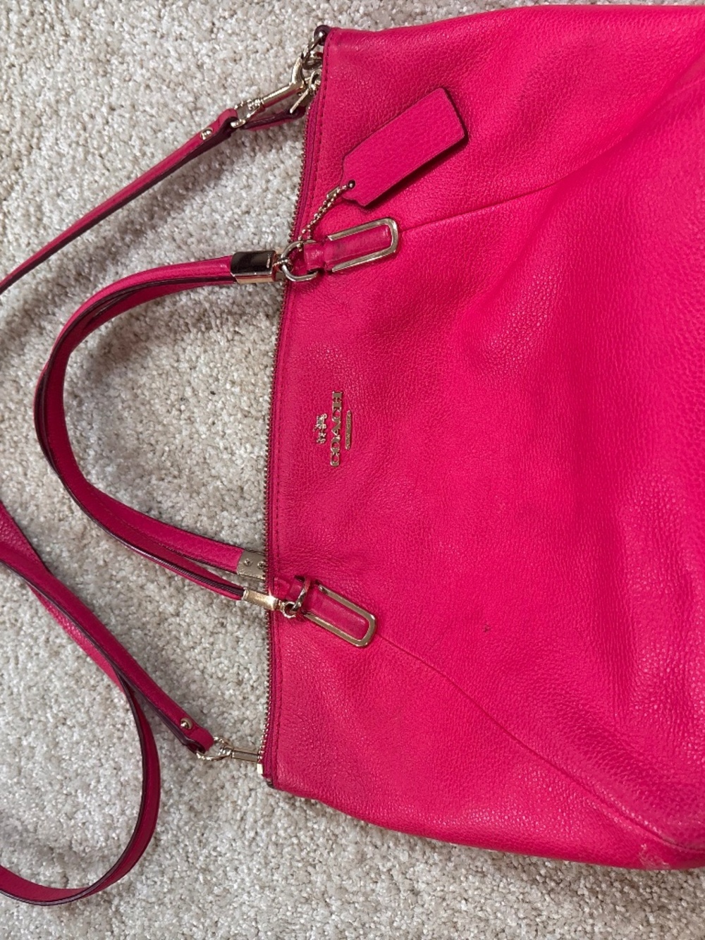 Coach Kelsey Satchel in Pebbled Leather